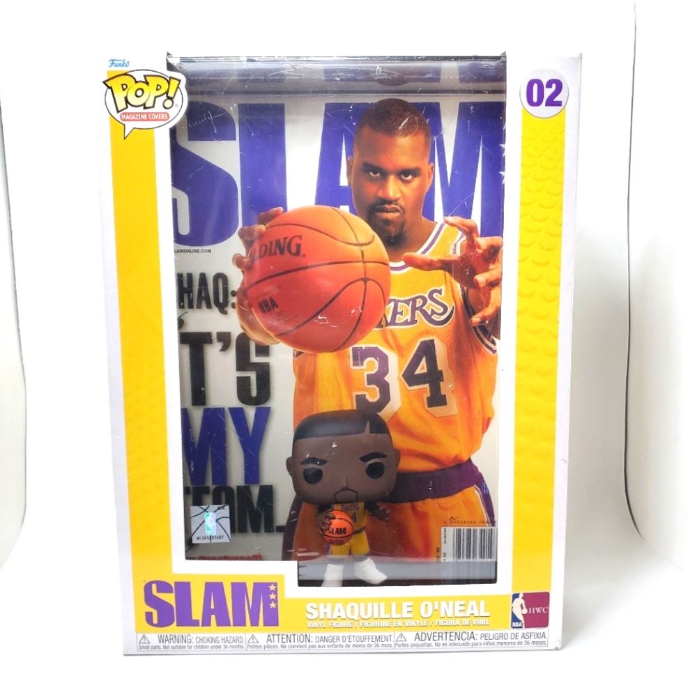 Funko POP! Shaquille O'Neal 02 Hardwood Classics Magazine Covers NBA Slam.